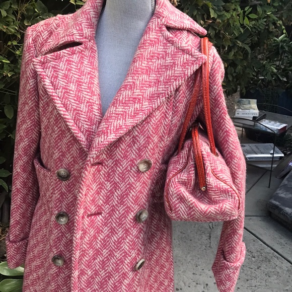 Ann Taylor Pink/ White Coat Size 4 - Picture 10 of 11